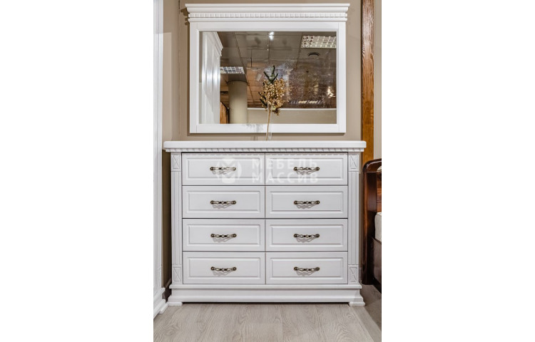 Комод Флоренция (белая эмаль)